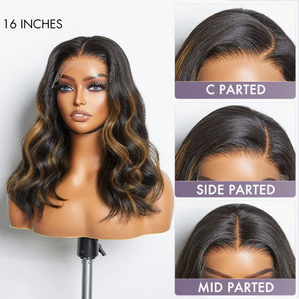 Limited Design | Blonde Piece Highlights Loose Wave Glueless 5x5 Closure HD Lace Wig