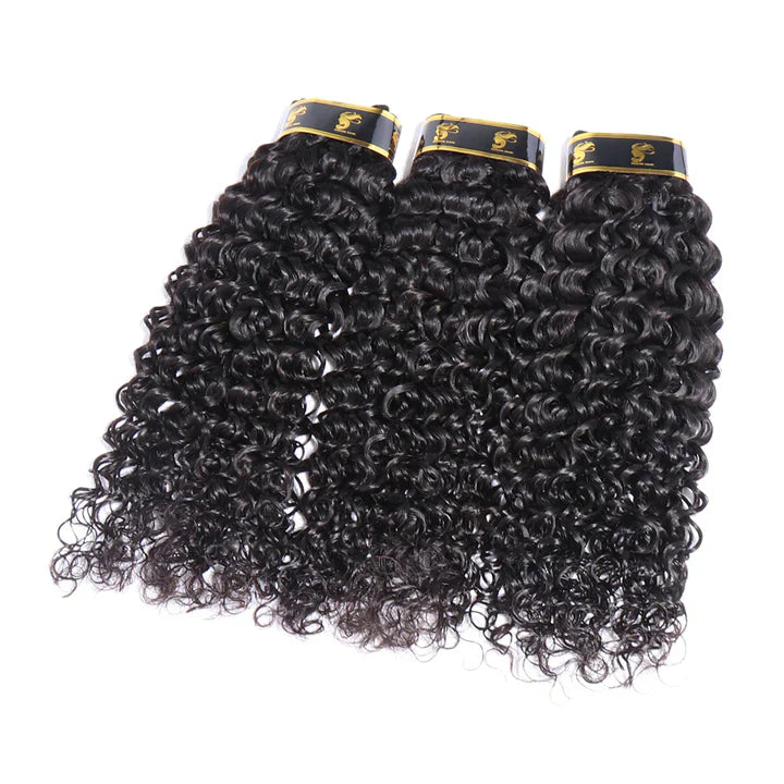 3 Bundles with Frontal Italian Wave Brazilian Virgin Real Human Hair Extensions with Closure Italian Curly 13x4 Lace Frontal Natural Color