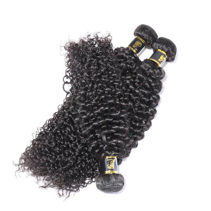 Kinky Curly Human Hair Bundle Unprocessed Virgin Human Hair 1pc Bundle Deal - Velura