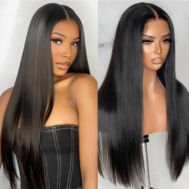 Silky straight wig