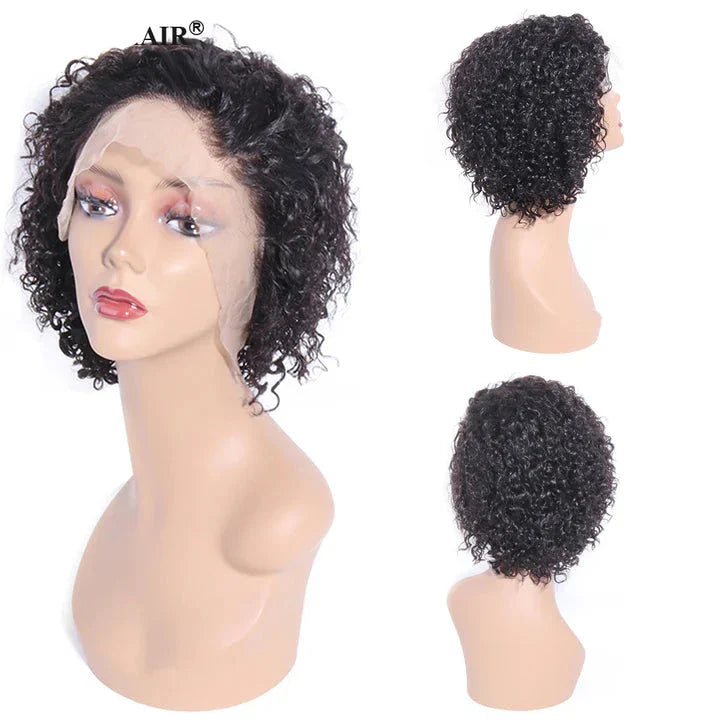 Cacaolux Curly Pixie Cut Wig For Black Women Human Hair Wigs Bob 13x4 Lace Wigs