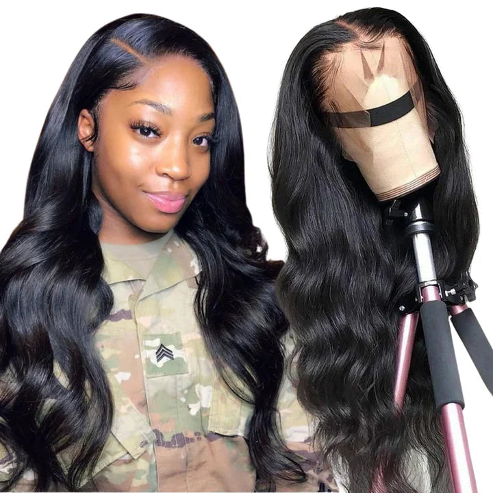 Cacaolux Body Wave 13x4 Lace Front Wig 180% Density Pre Plucked Human Hair Wig